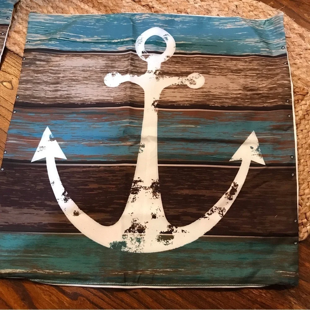 ⚓️Set of 2 Beachy Nautical Pillow Covers